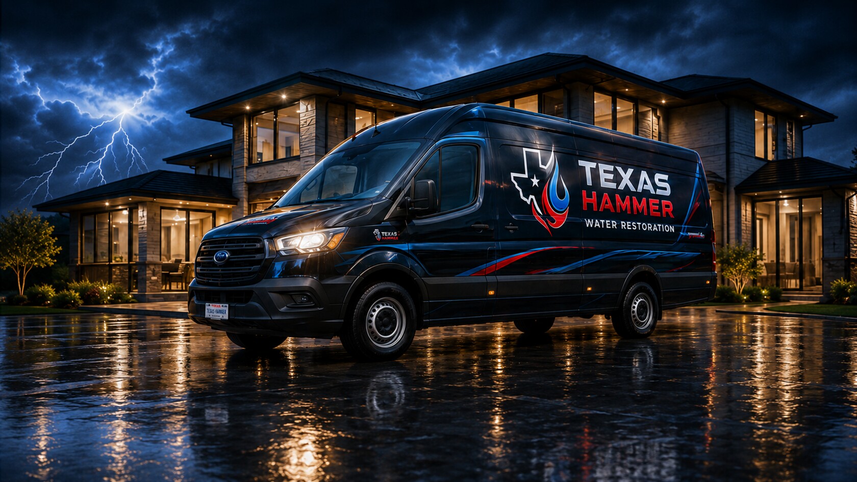 Texas Hammer Restoration response vehicle